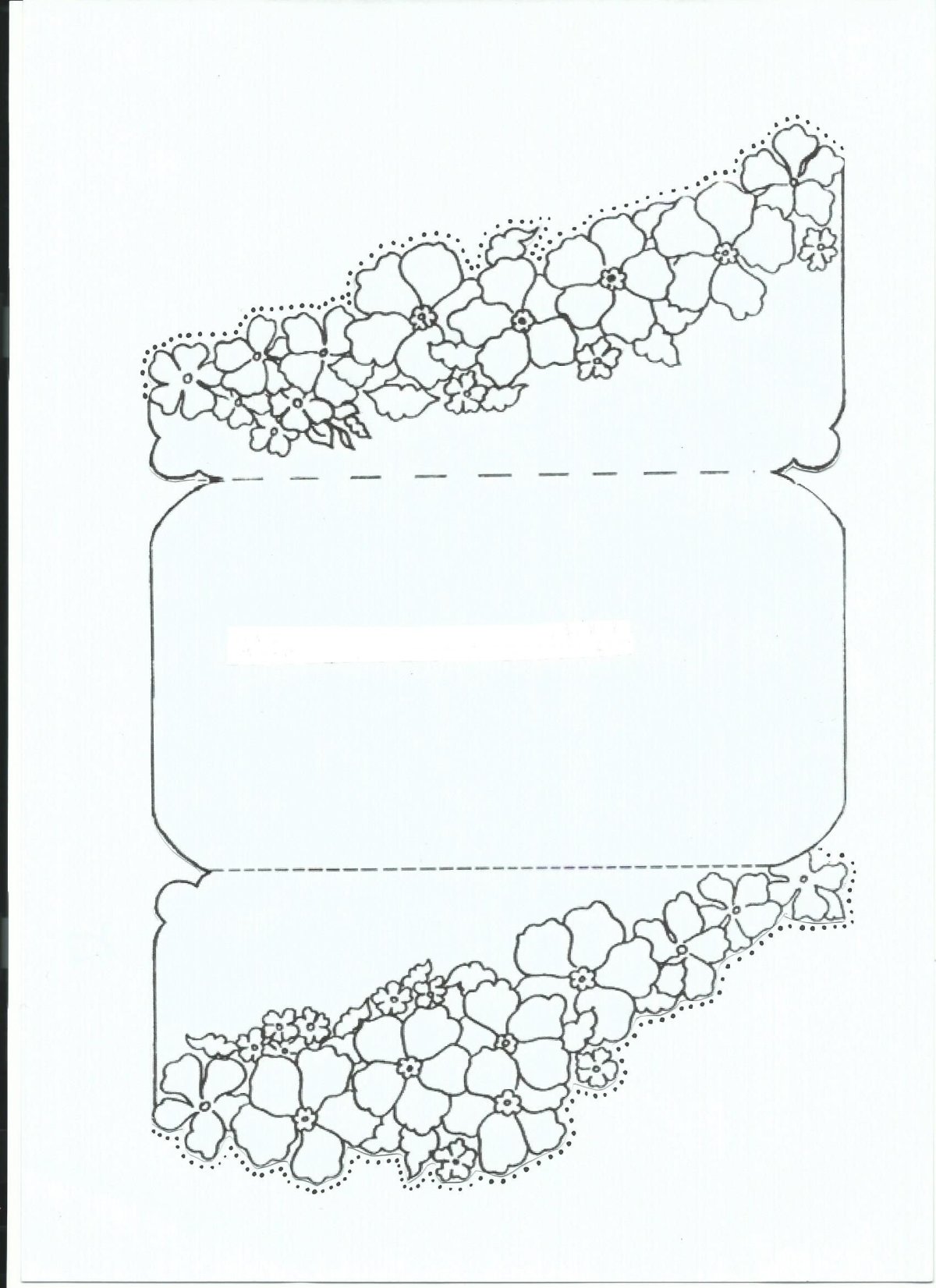 Трафарет ажурный конверт для денег