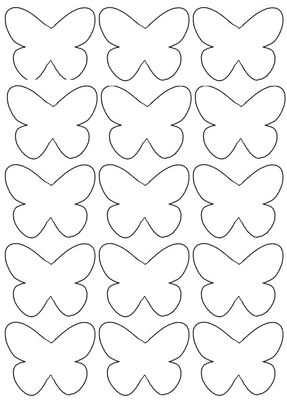 Бабочки для вырезания