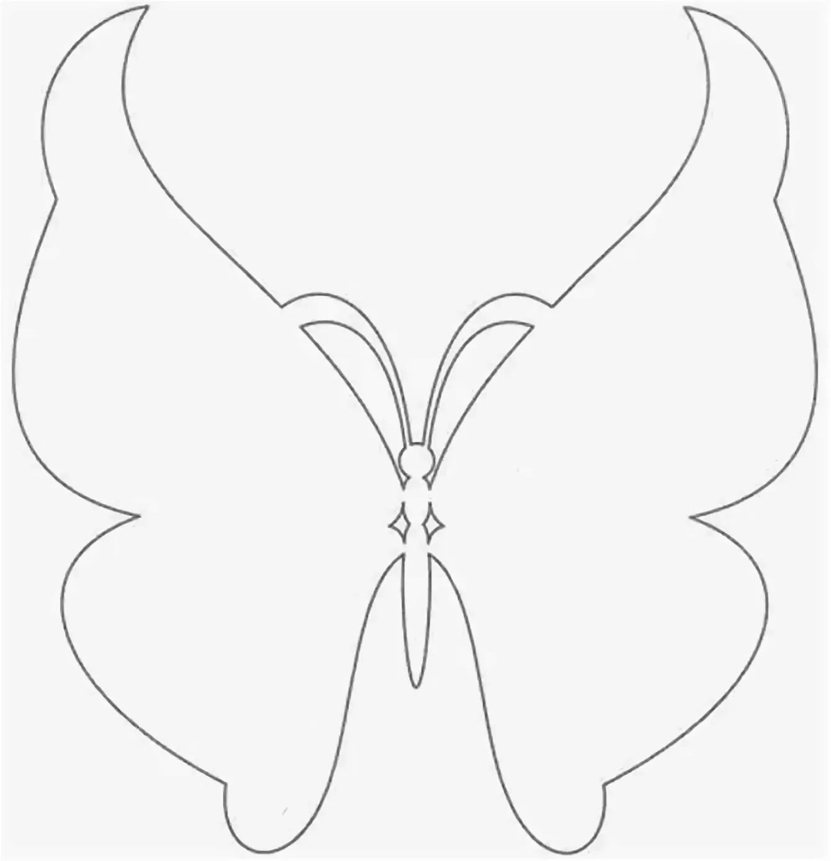 Шаблон бабочки