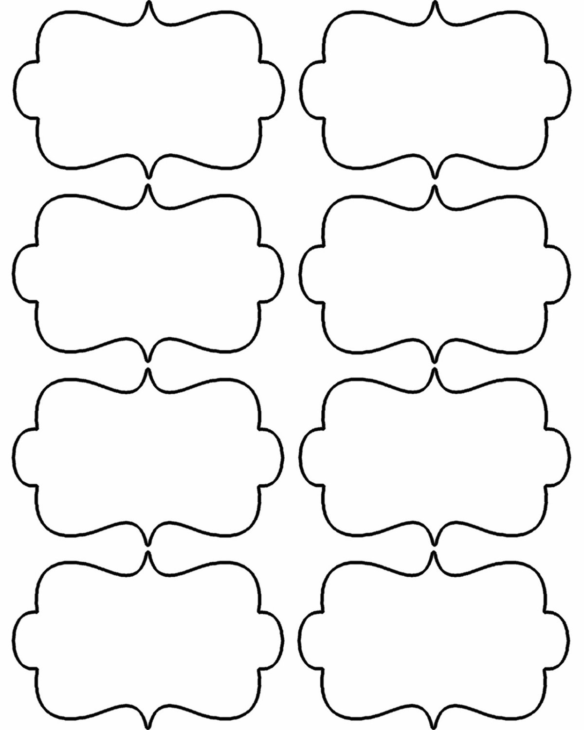 Этикетка трафарет