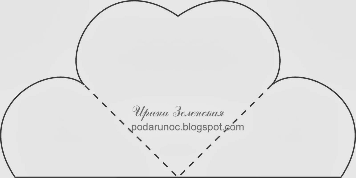 Трафарет валентинки