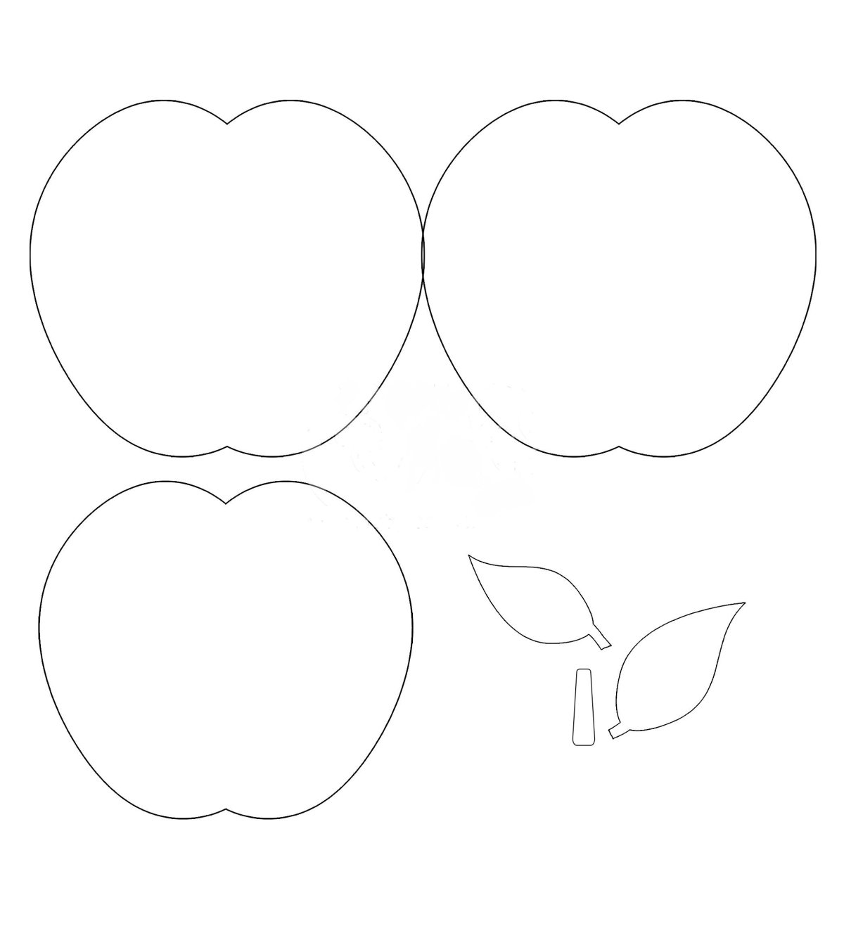Аппликация яблоко