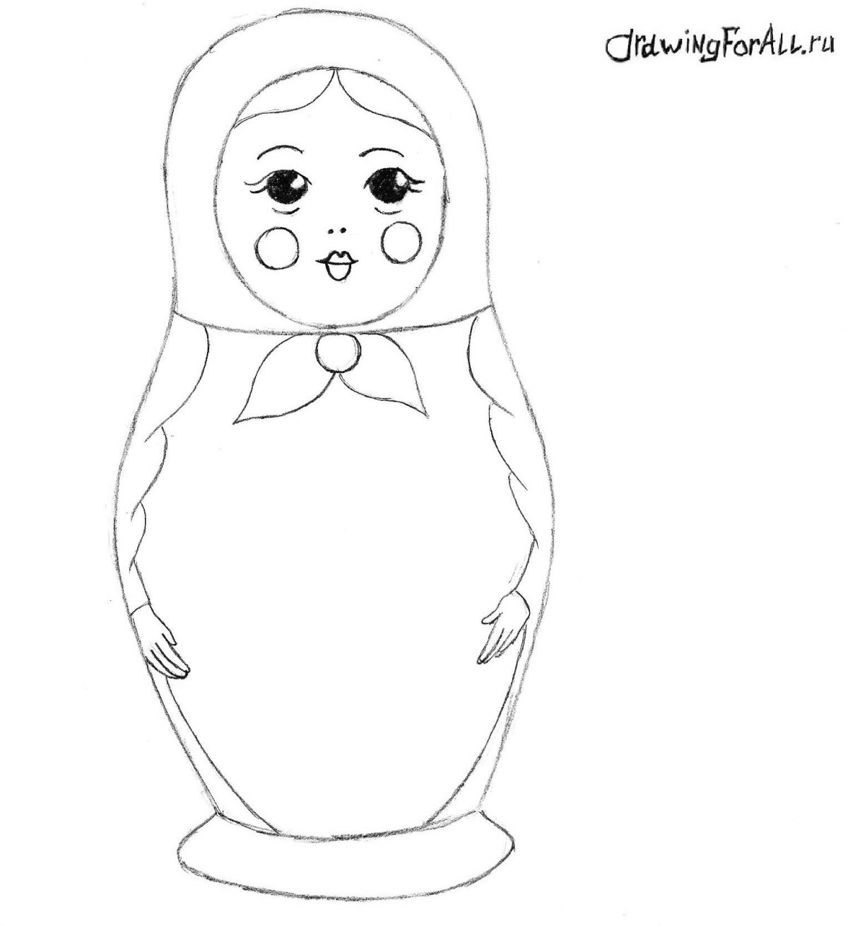 Матрешка рисунок