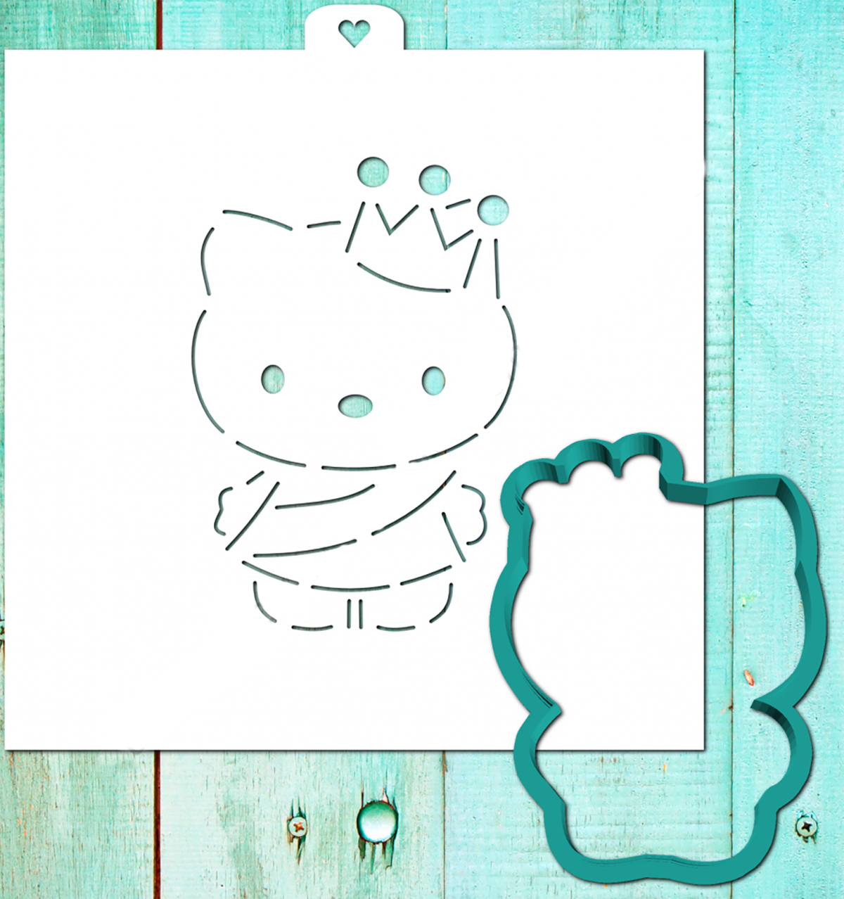 Шаблон Китти для пряников