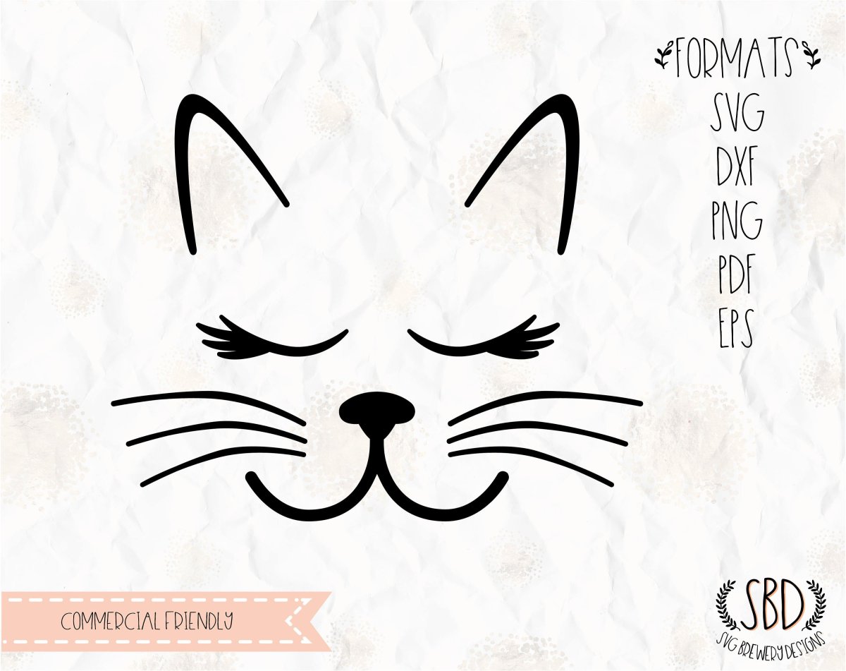 Кошачьи усы трафарет