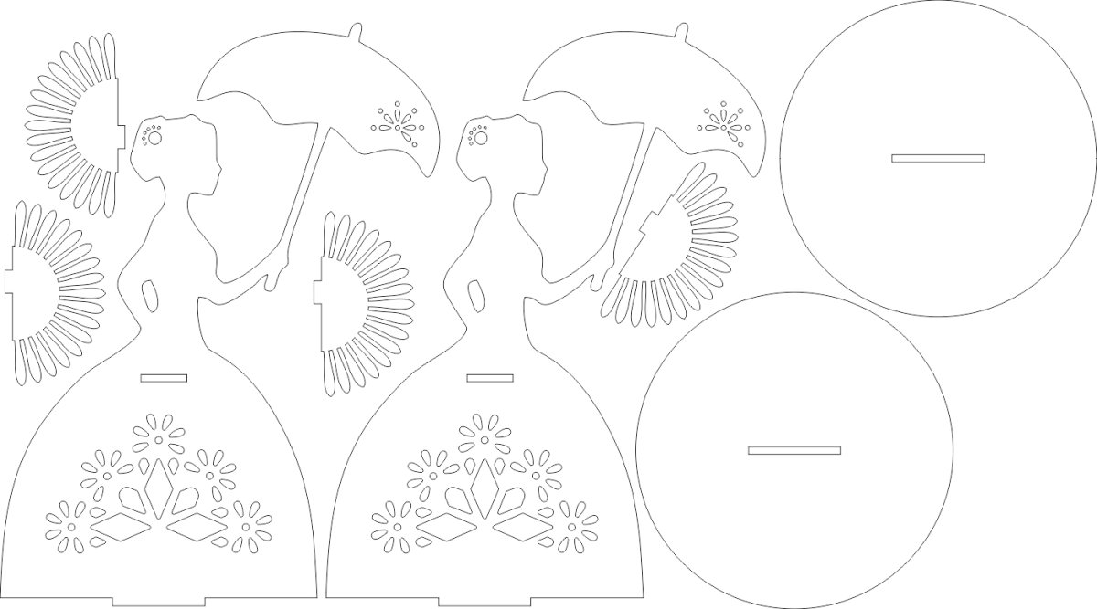 Макет салфетницы