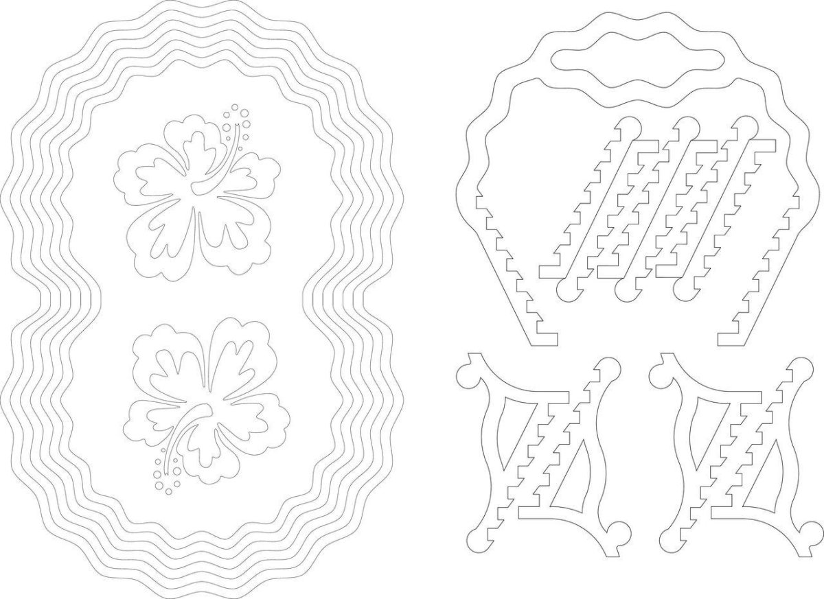 Трафареты для декора под хохлому