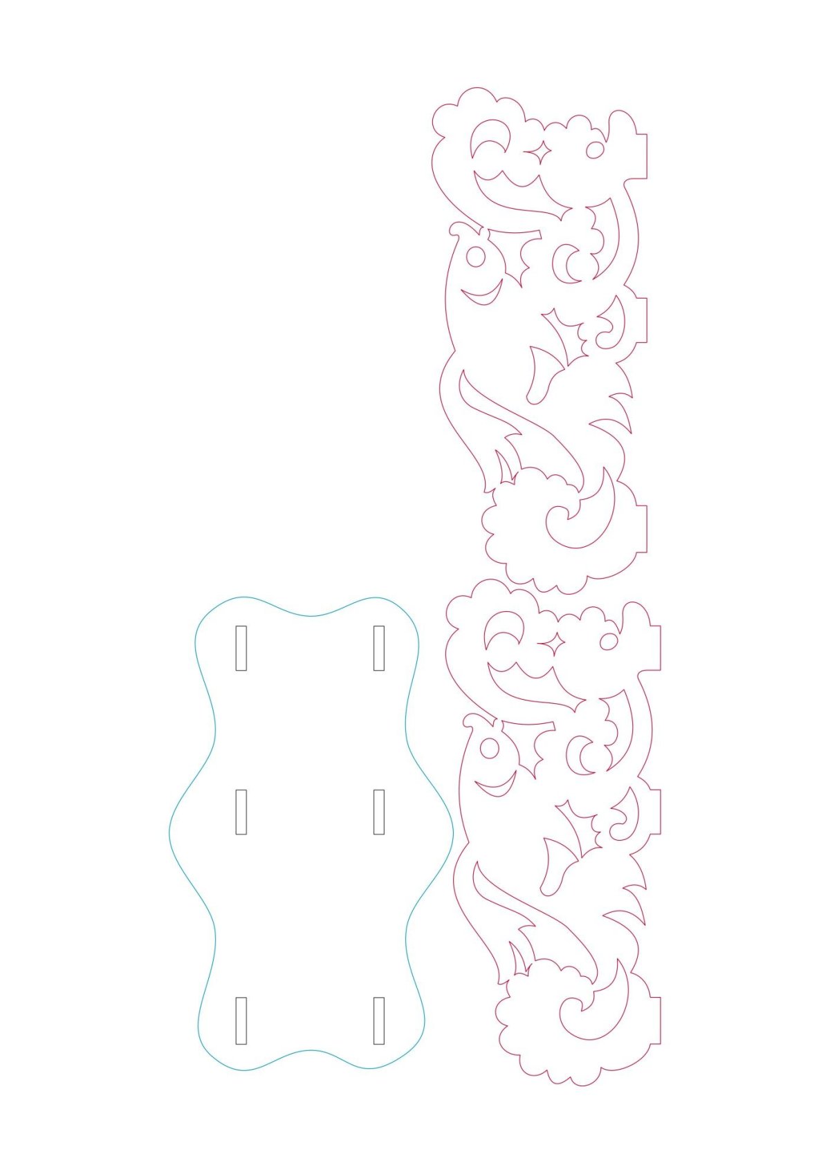 Конфетница выпиливание лобзиком чертежи