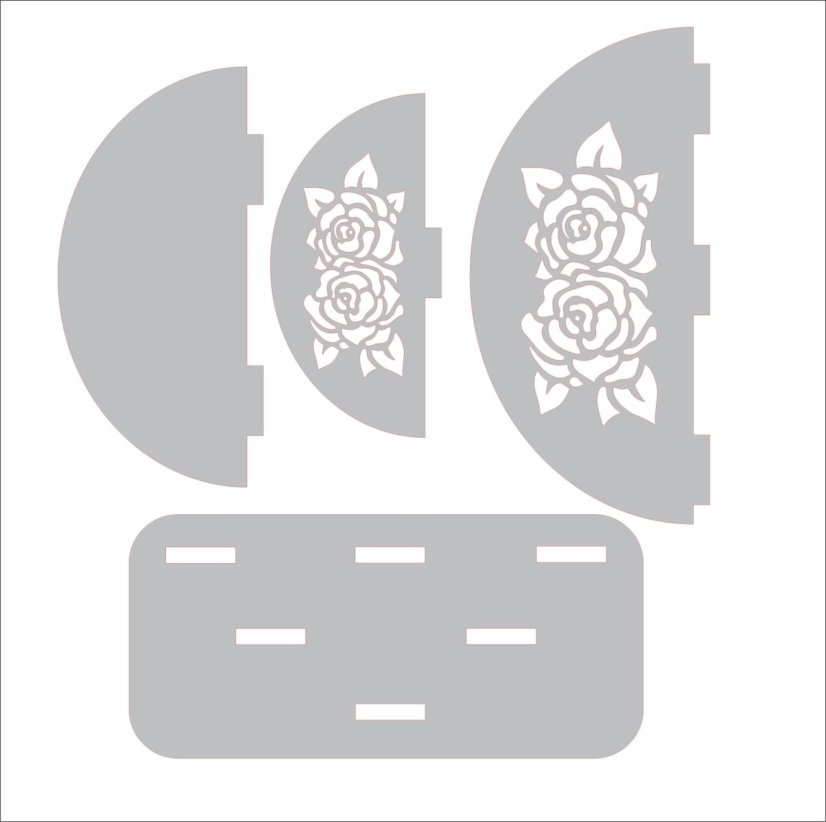 Салфетницы из фанеры чертежи