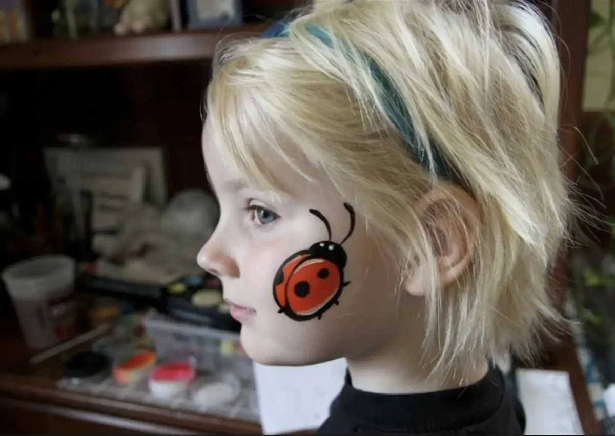 Аквагрим пони Радуга Радуга Дэш