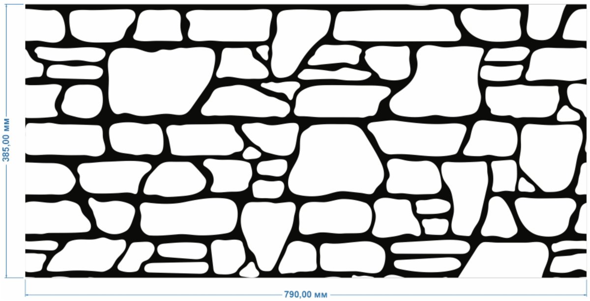 Трафарет каменной кладки