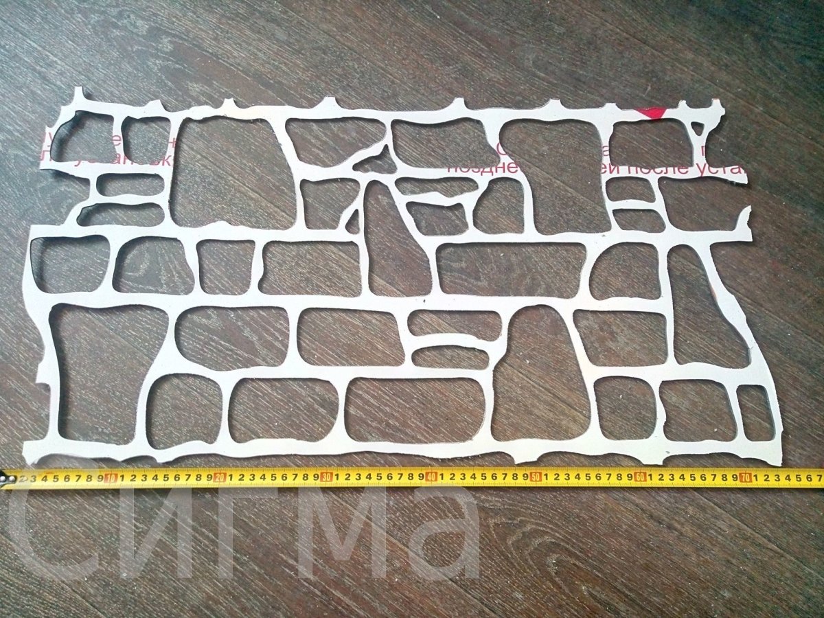 Трафарет камня для декора стен