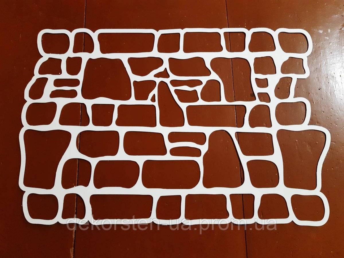 Трафарет природного камня