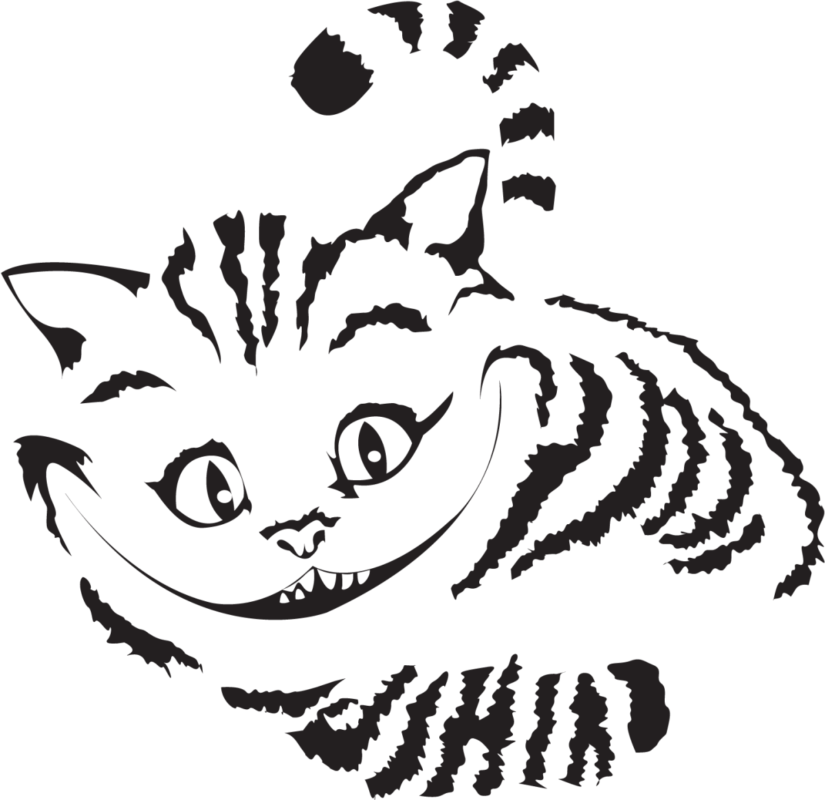 Улыбка Чеширского кота вектор