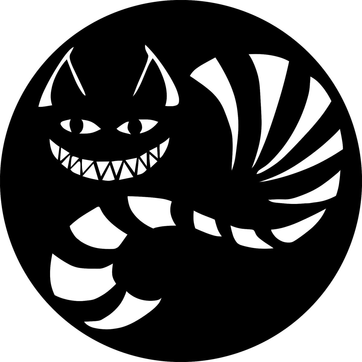 Чеширский кот аппликация