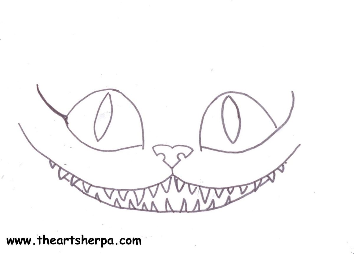 Чеширский кот Дисней раскраска