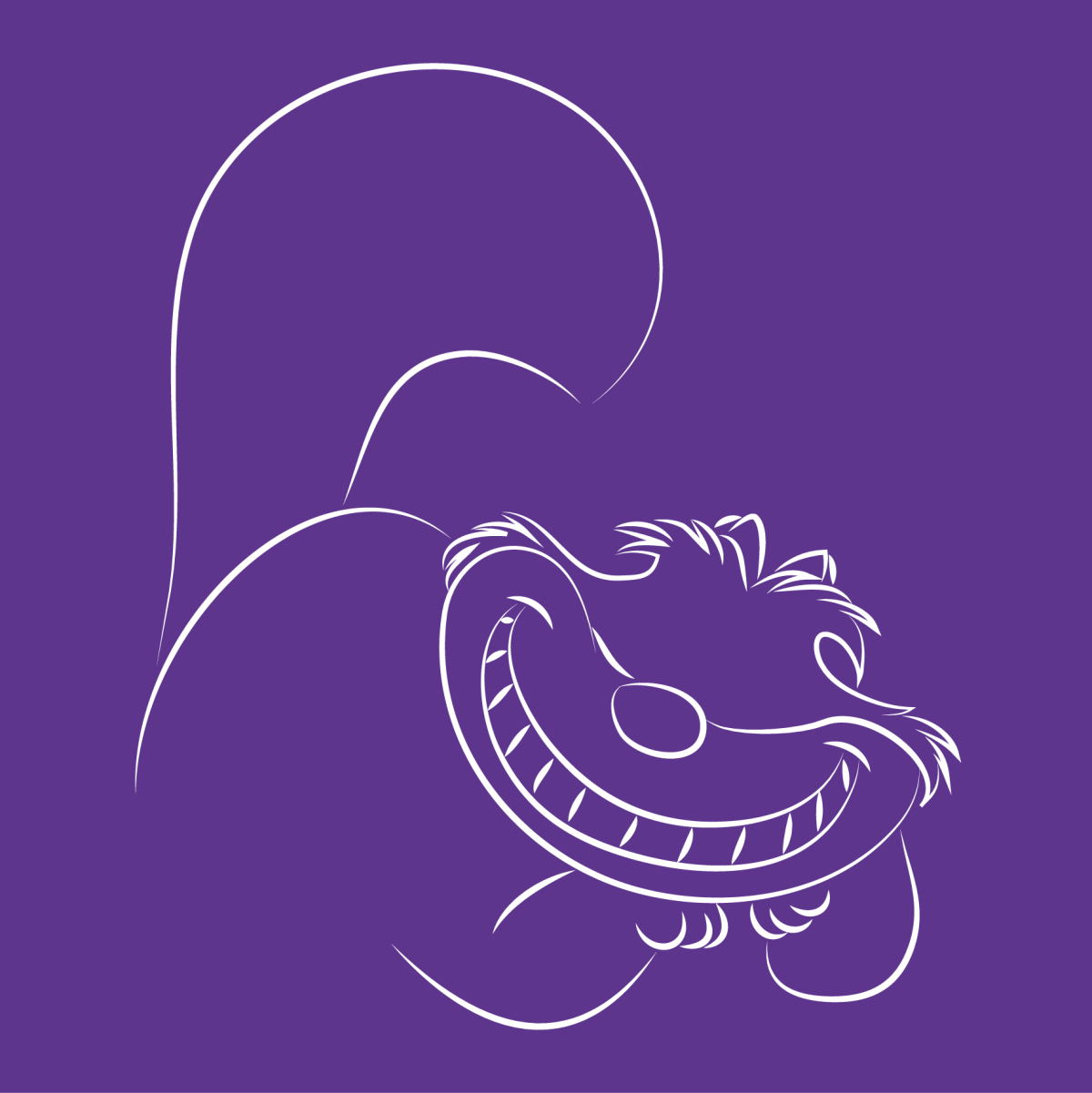 Улыбка Чеширского кота вектор