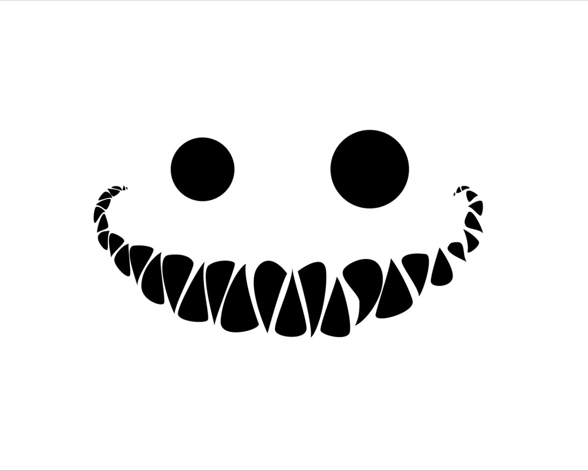 Силуэт кошки в узорах