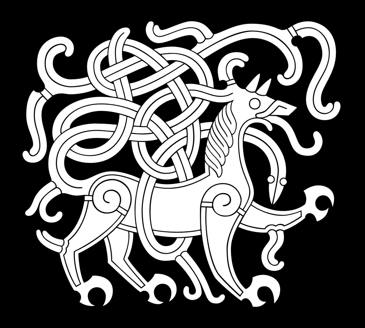 Славянский орнамент трафарет