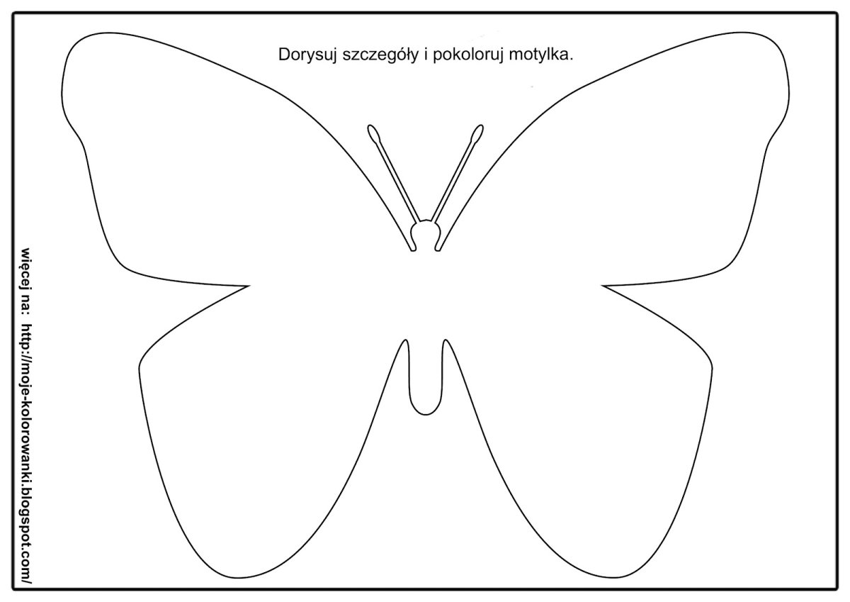 Бабочка трафарет для аппликации