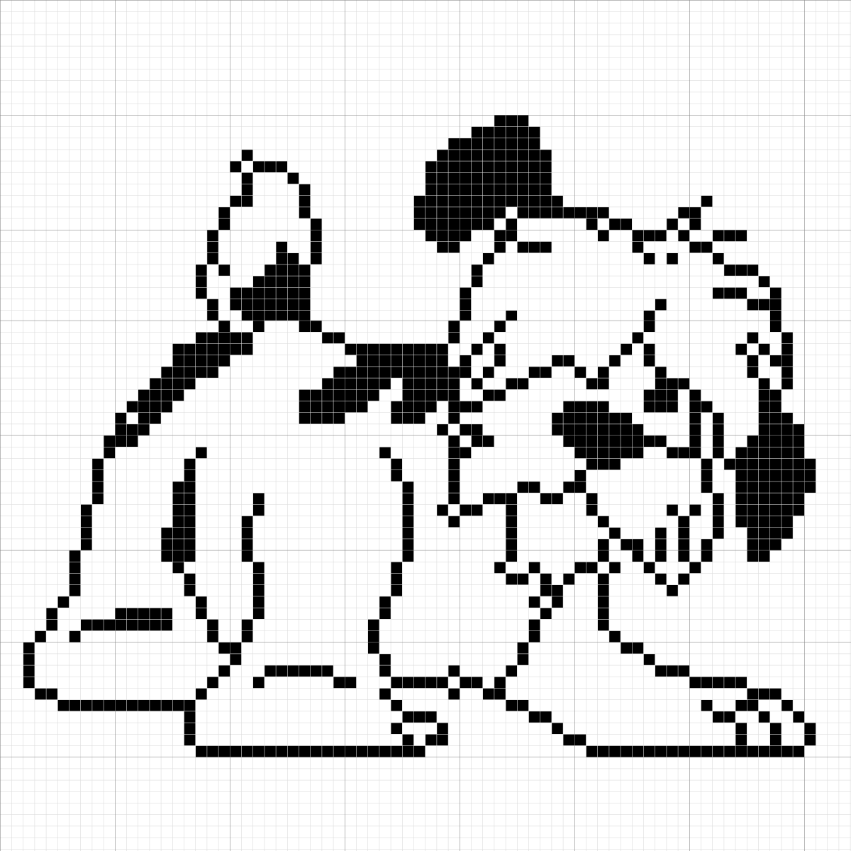 Трафарет щенок для вышивки