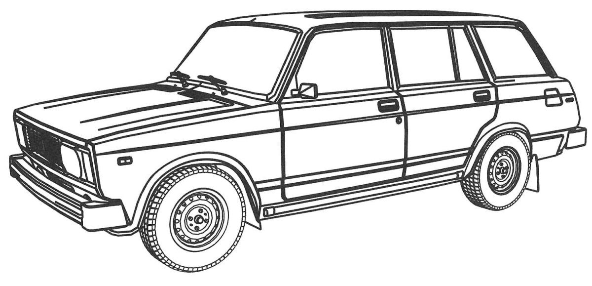 Раскраски Лада ВАЗ 2107