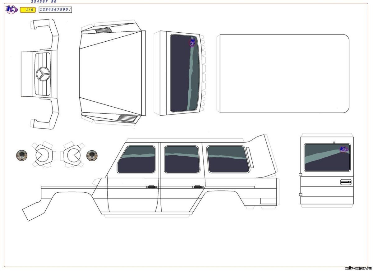 Трафарет жигули