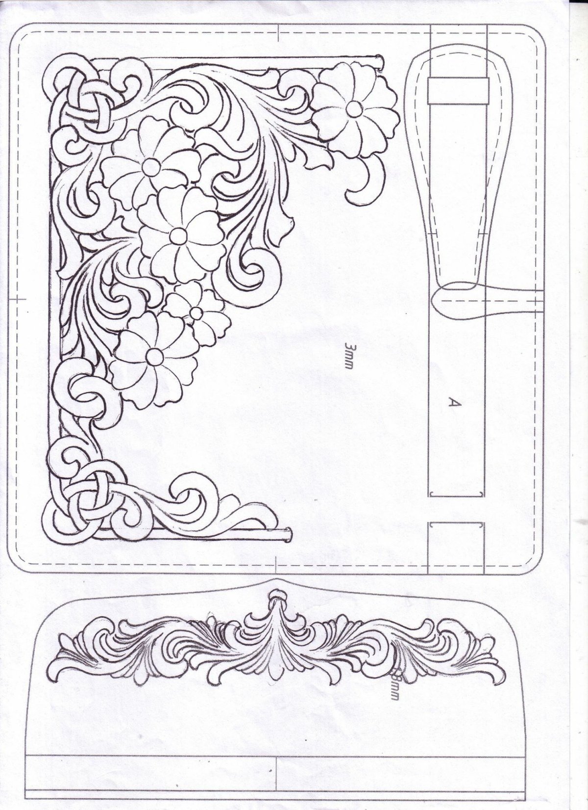 Раскраски для тиснения