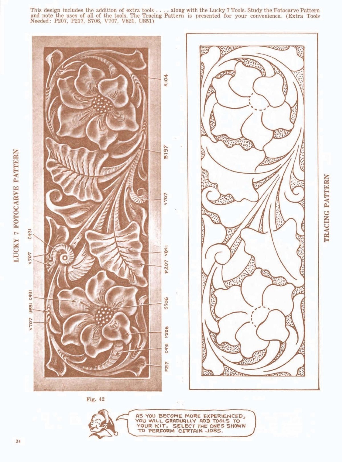 Бионический орнамент для тиснения на коже