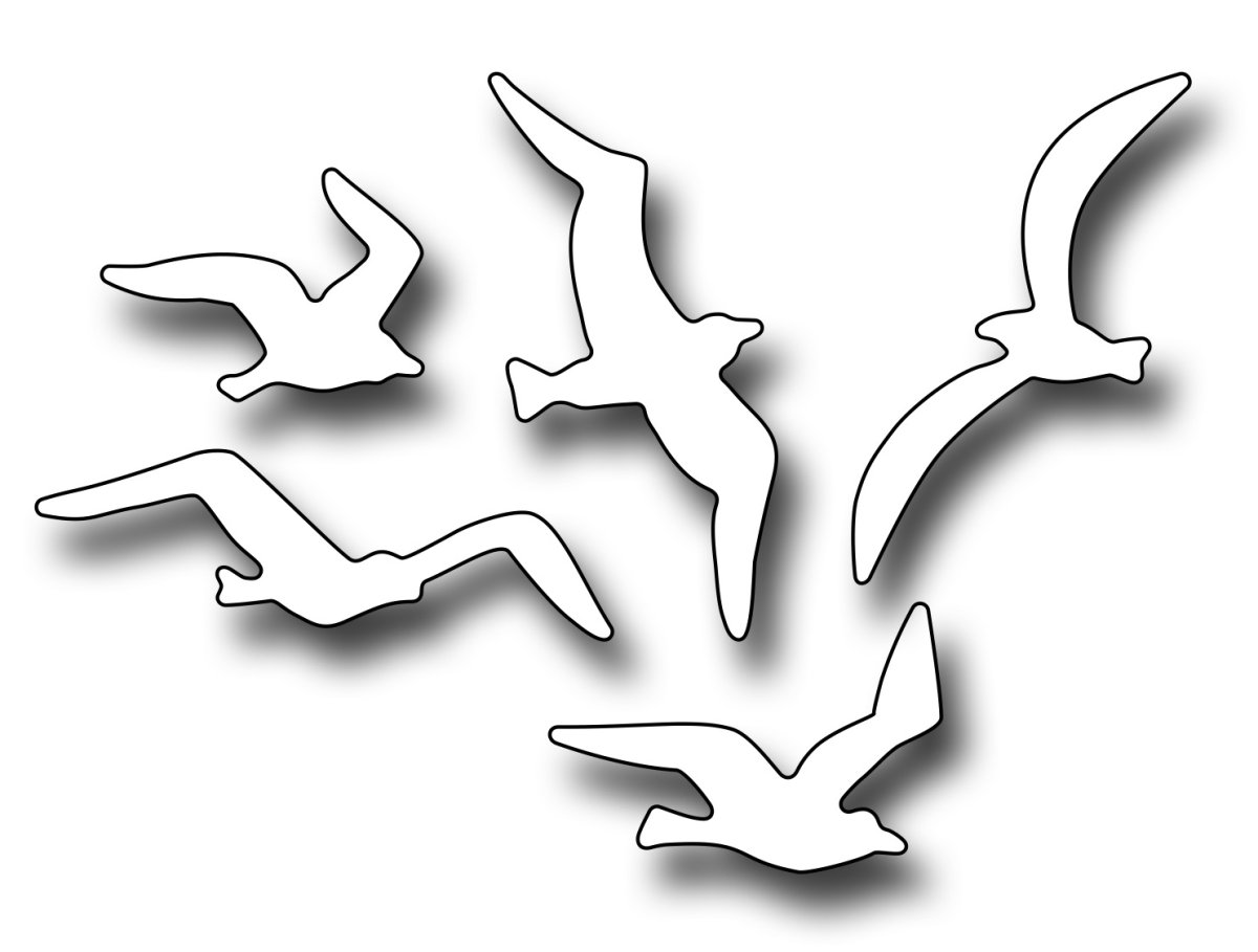 Чайка шаблоны для вырезания из бумаги