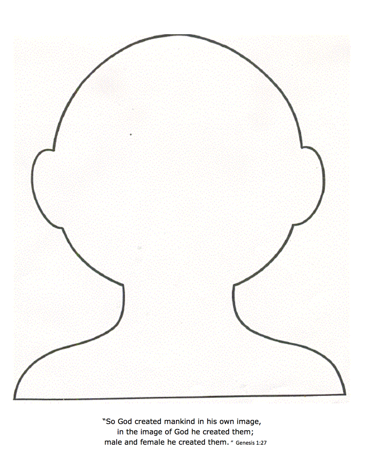 Овал лица для рисования