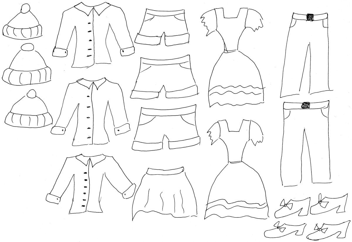 Силуэт детской одежды