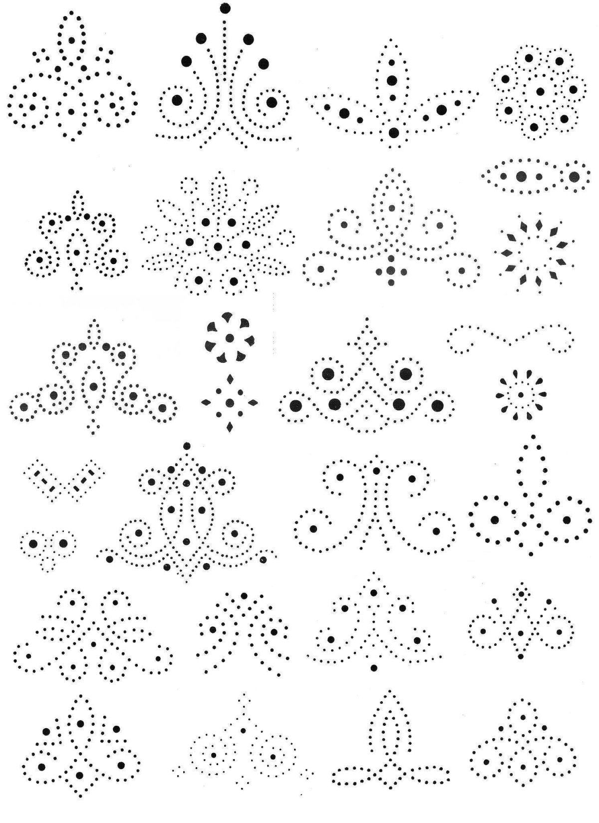 Точечная роспись ящерки