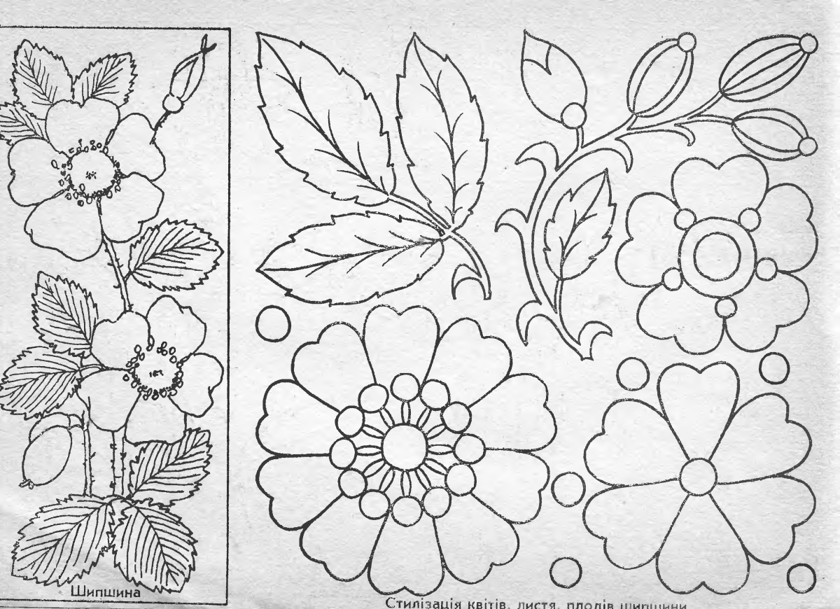 Несложные рисунки для простежки для детей