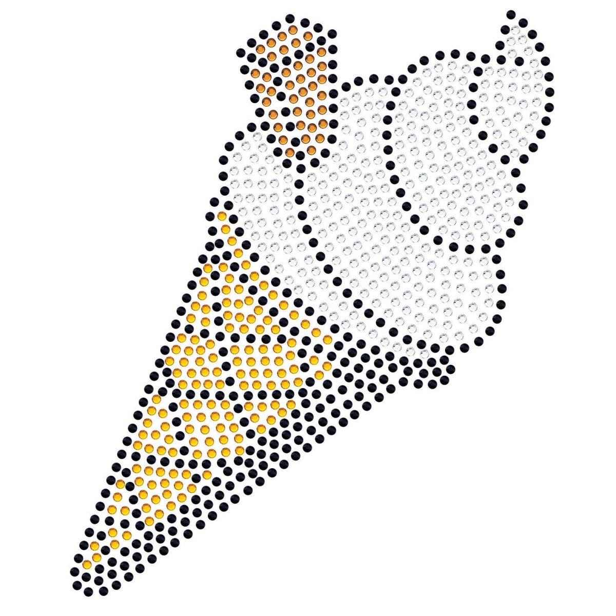 Рожок мороженого трафарет