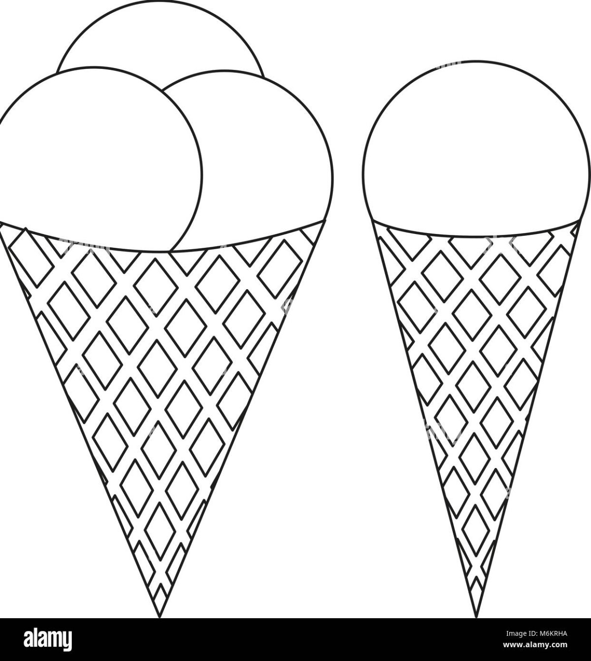 Мороженое силуэт