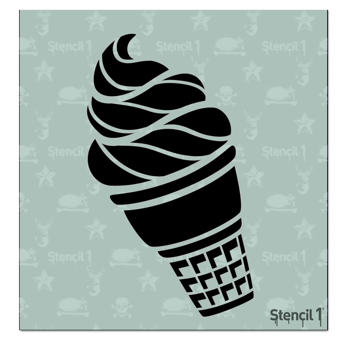 Наклейки мороженое черно белое