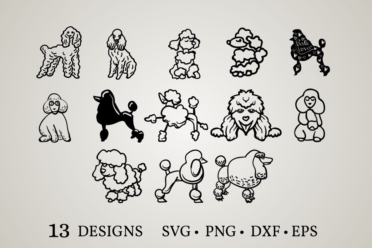Раскраска антистресс собака пудель