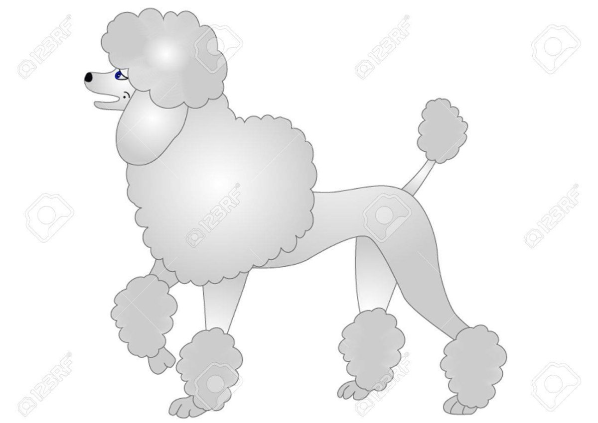 Трафарет собачки для аппликации