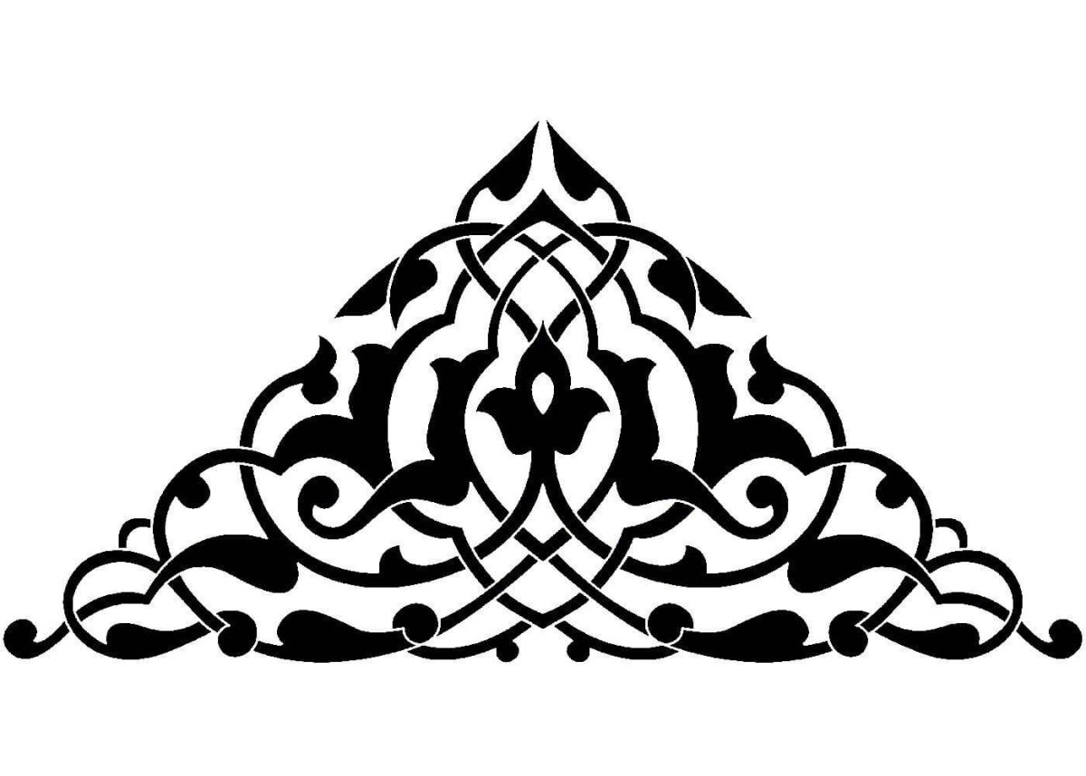 Диадема трафарет