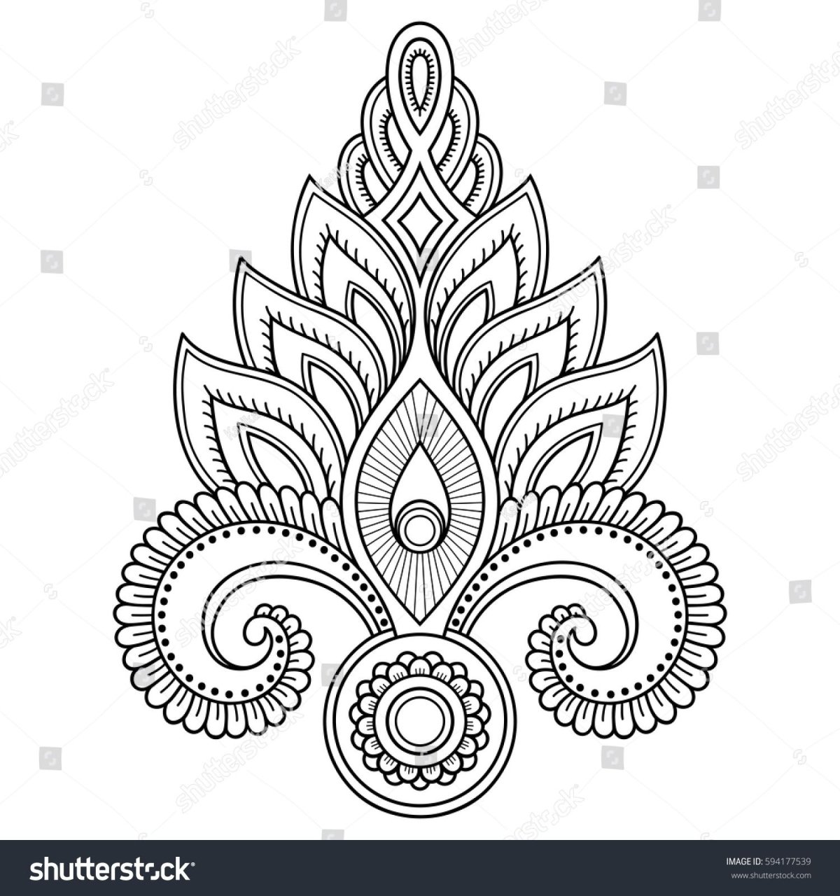 Исламский узор золото