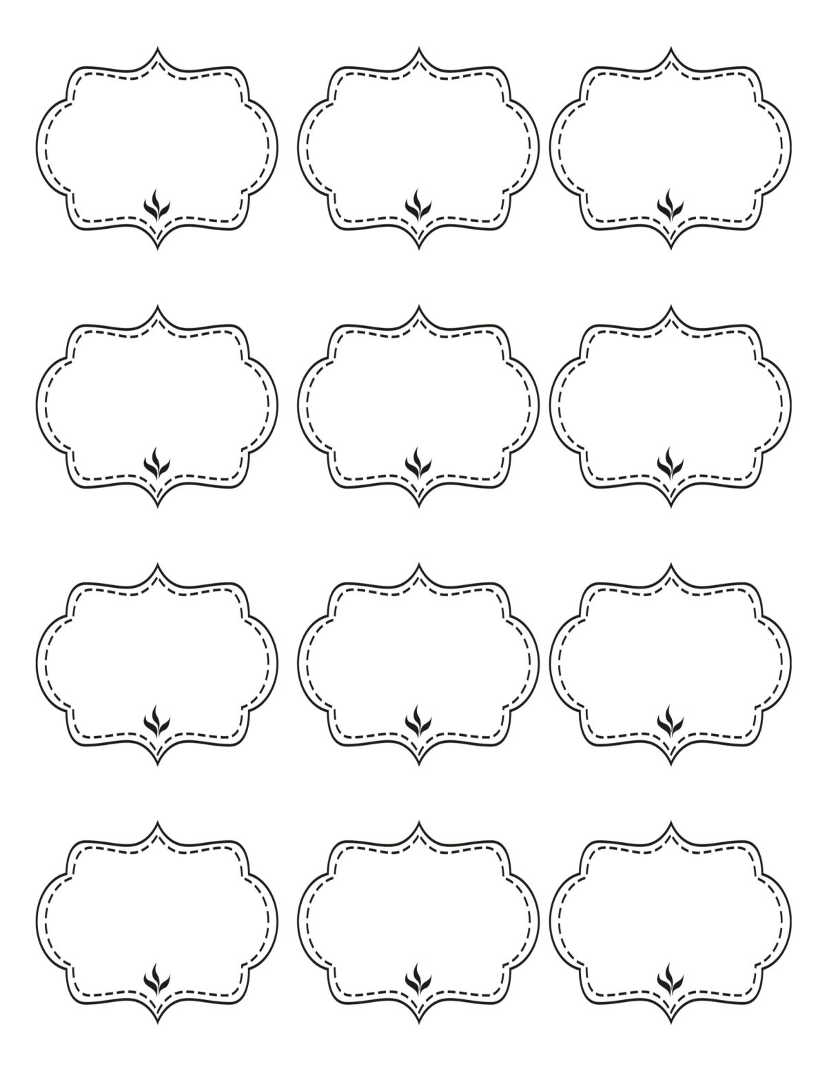 Шаблоны наклеек на банки