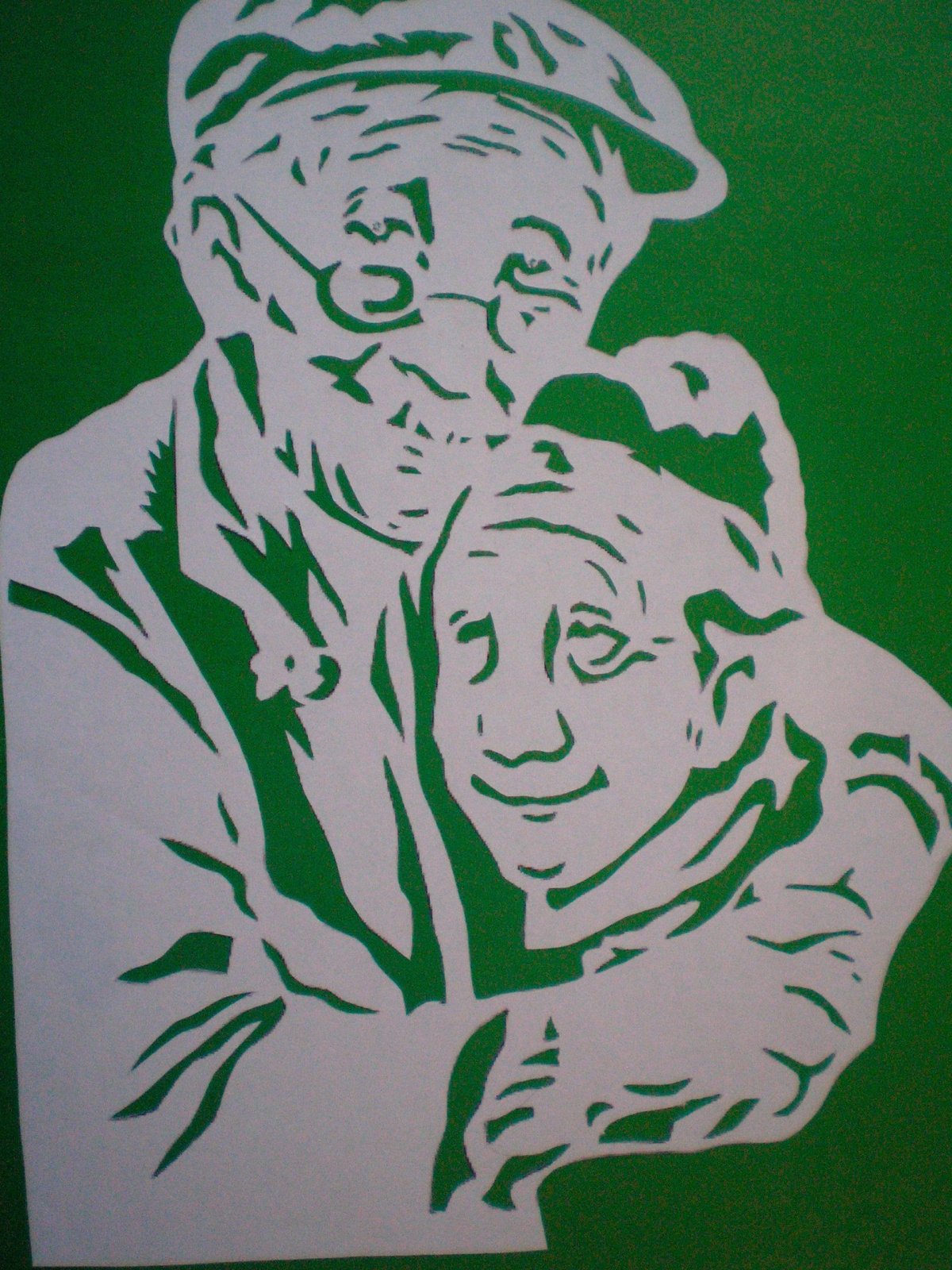 Трафареты из фетра на новый год