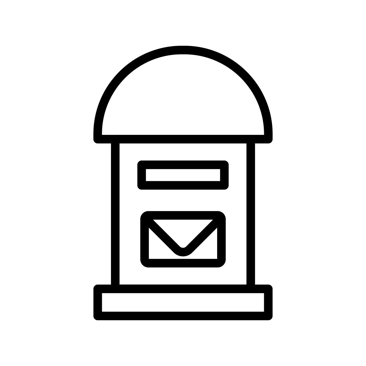 Почтовый ящик пиктограмма