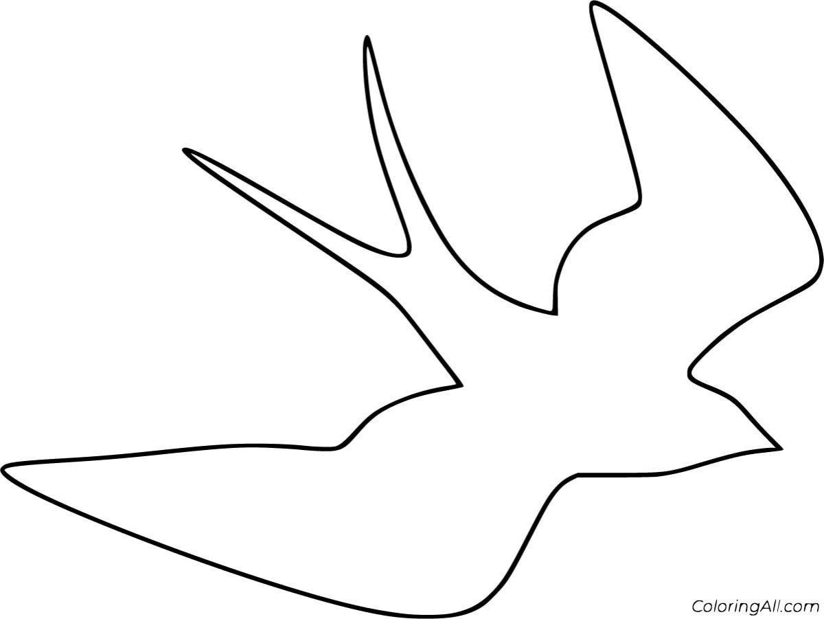 Птичка силуэт