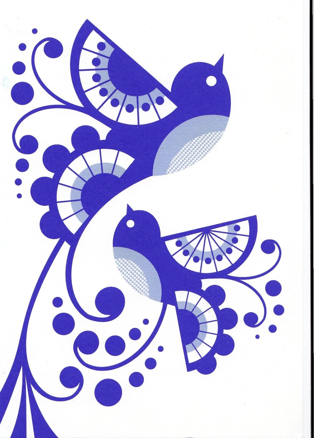 Трафареты птиц для декора