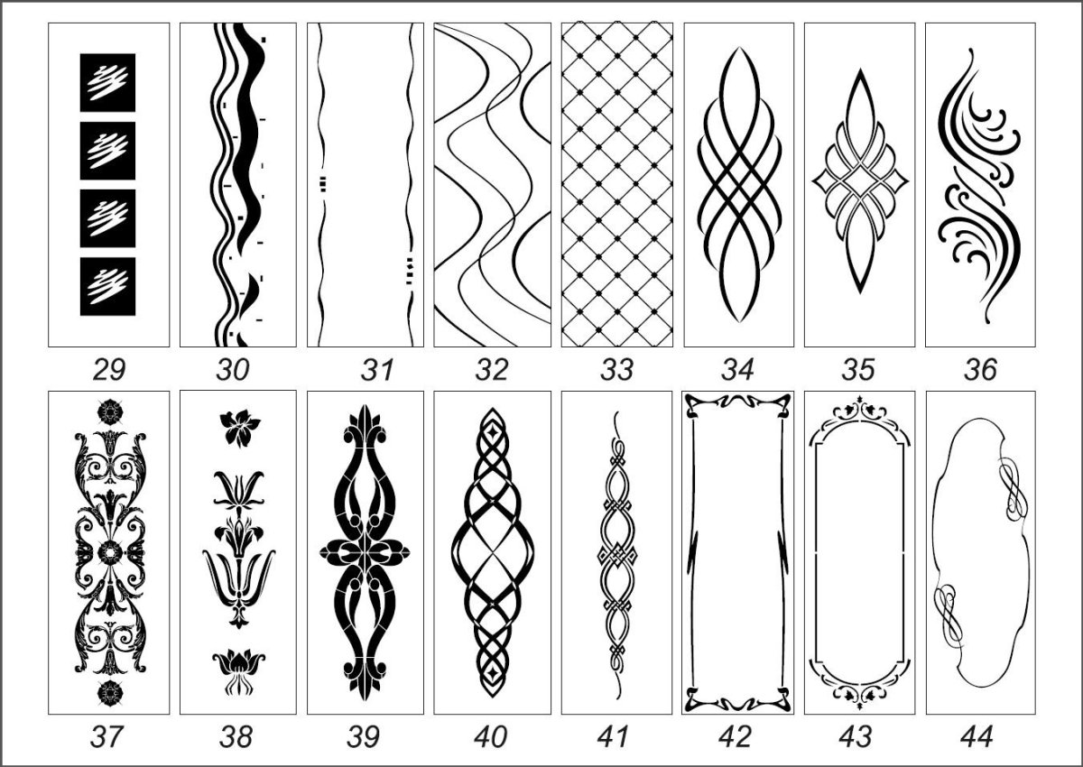 Шеридан тиснение орнаменты