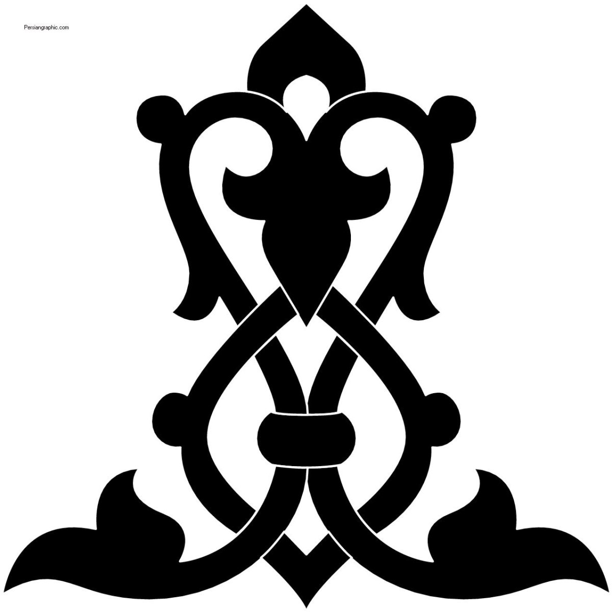 Восточный орнамент трафарет