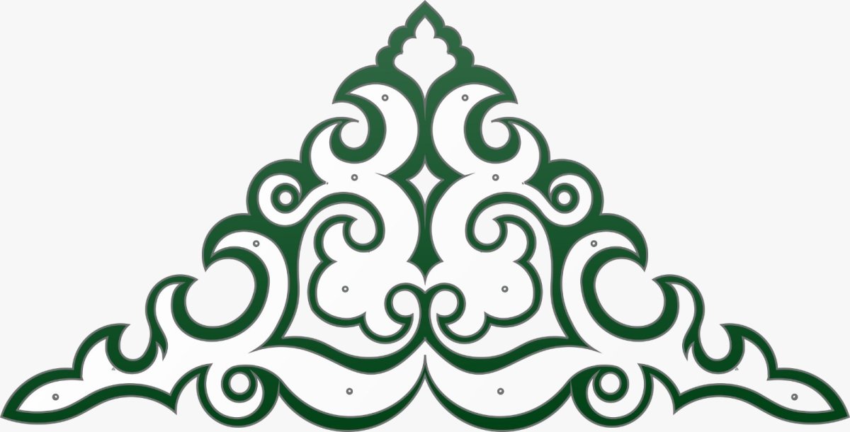 Татарский национальный орнамент вектор