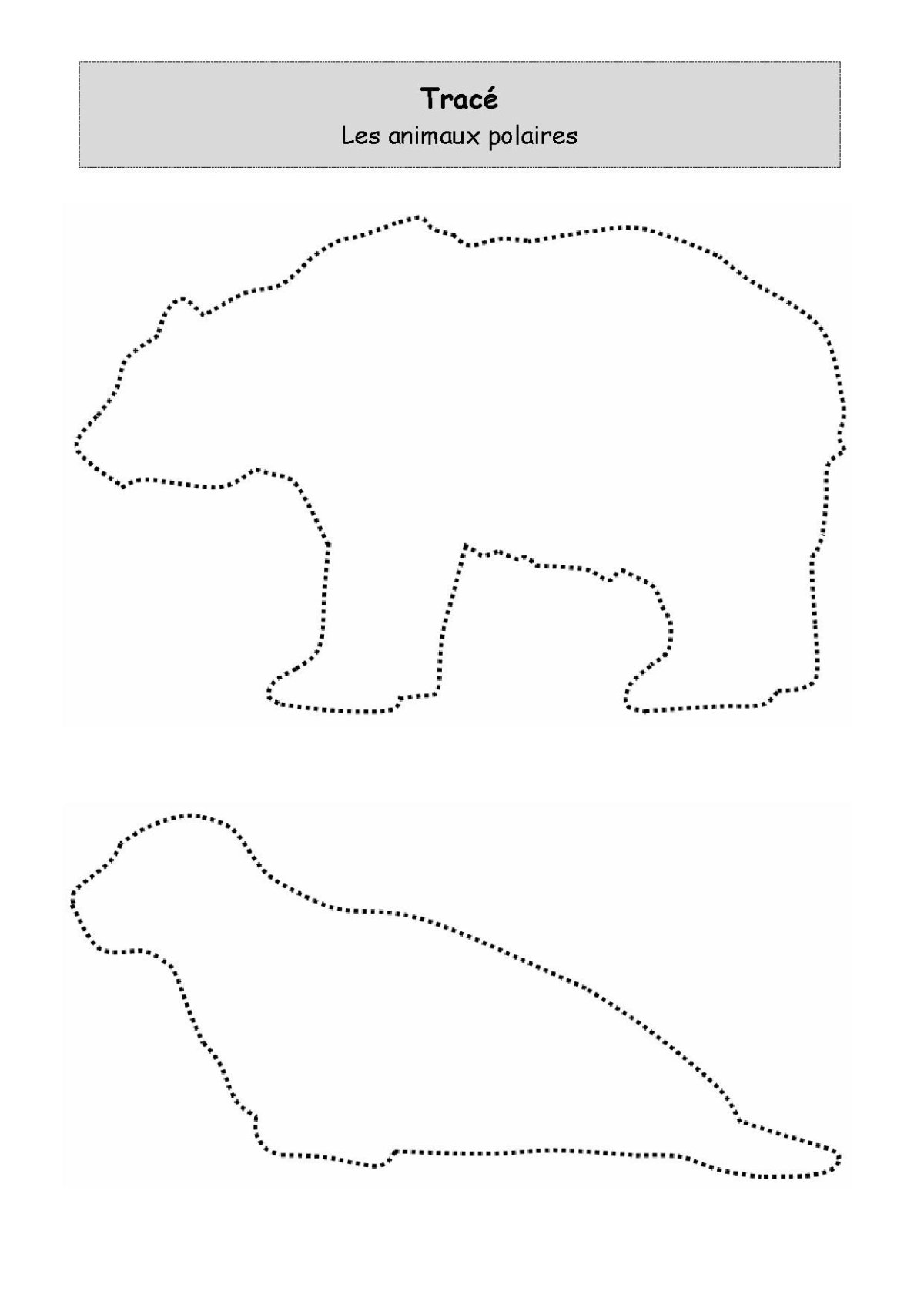 Трафарет белого медведя для аппликации